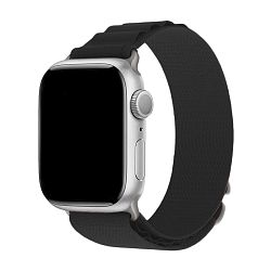 Ремешок альпийская петля для Apple Watch 38 / 40 / 41 / 42mm нейлон чёрный