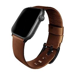 Ремешок UNIQ Mondain для Apple Watch 44 / 45 / 46 / 49mm кожа коричневый