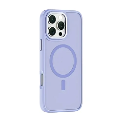 Клип-кейс (накладка) WIWU Armor Pro для Apple iPhone 16 Pro Max пластик, силикон, лавандовый