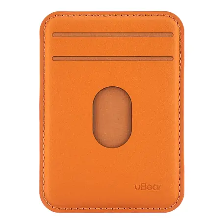 Кардхолдер uBear Split для Apple iPhone экокожа, оранжевый - 2