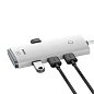 Адаптер-разветвитель для компьютера Baseus Lite Series Type-C HUB 1 m (4в1) белый - 2