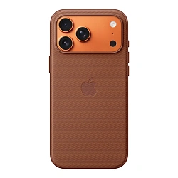 Клип-кейс (накладка) TechWoven Case MagSafe для Apple iPhone 17 Pro Max полиэстровая ткань, термополиуретан, коричневый