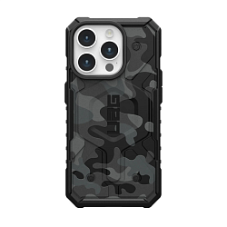 Клип-кейс (накладка) UAG Pathfinder SE Magsafe для Apple iPhone 15 Pro Max полиуретан, поликарбонат, чёрный камуфляж