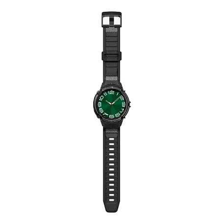Чехол-бампер с ремешком Spigen Rugged Armor Pro для Samsung Galaxy Watch 6 Classic 47mm полиуретан чёрный - 2