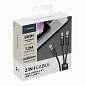 Дата-кабель Deppa 2in1 Cable Type-C to Type-C + Type-C 1.2 м, чёрный - 2