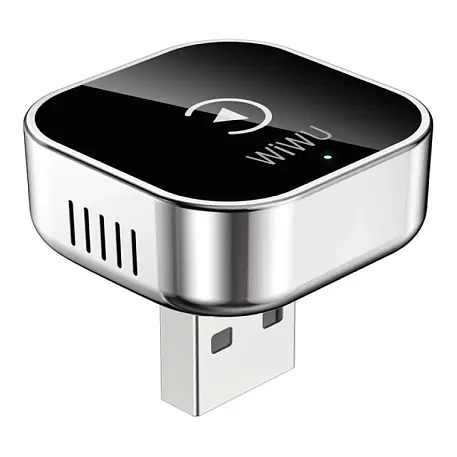 Адаптер Bluetooth WIWU CarPlay Wireless Adapter серебряный - 3
