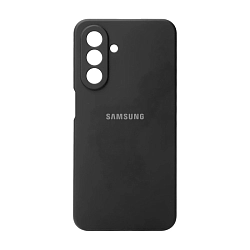 Клип-кейс (накладка) Silicone cover закрытый для Samsung Galaxy A27 силикон, чёрный