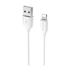 Дата-кабель Borofone BX19 Lightning 1 м, белый