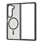 Клип-кейс (накладка) uBear Cloud Mag Case для Samsung Galaxy Z Fold 7 поликарбонат, термополиуретан, затемнённый с чёрной рамкой