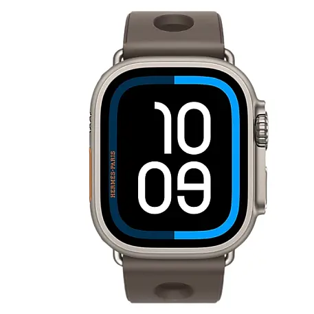 Умные часы Apple Watch Hermes Ultra 3 49mm GPS + Cellular Silver Titanium Case Gris Single Tour Scub'H Diving Strap - 2