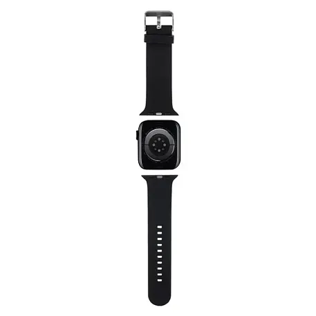 Ремешок CG Mobile Karl Lagerfeld 3D Rubber NFT Karl and Choupette Head для Apple Watch 38 / 40 / 41 / 42mm силикон чёрный - 3