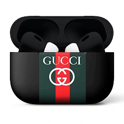 Беспроводные наушники Apple AirPods Pro 2 (Type-C) "Gucci" чёрный матовый (полная покраска)