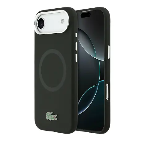 Клип-кейс (накладка) CG Mobile Lacoste Liquid Silicone Magsafe для Apple iPhone Air силикон, чёрный - 2