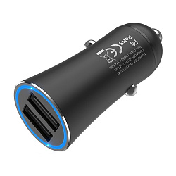 Автомобильное зарядное устройство Hoco Z30A 15 Вт, чёрный