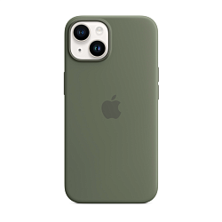 Клип-кейс (накладка) Silicone Case MagSafe для Apple iPhone 14 силикон, оливковый