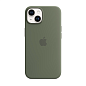 Клип-кейс (накладка) Silicone Case MagSafe для Apple iPhone 14 силикон, оливковый