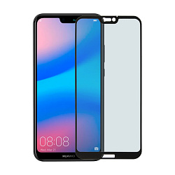 Защитное стекло 3D Premium для Huawei P20 Lite / Nova 3e, черная рамка