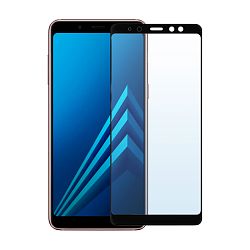 Защитное стекло 3D Classic для Samsung Galaxy A8, черная рамка