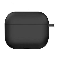Кобура Silicon Protection Case для Apple AirPods 3 силикон, чёрный