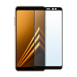 Защитное стекло 3D Classic для Samsung Galaxy A8 Plus, черная рамка
