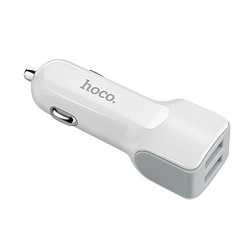 Автомобильное зарядное устройство Hoco Z23 12 Вт, белый