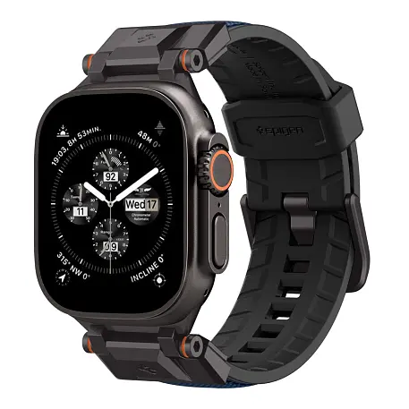 Ремешок Spigen DuraPro Armor для Apple Watch 44 / 45 / 46 / 49mm полиуретан тёмно-синий - 2