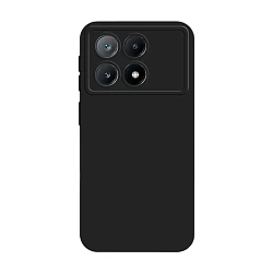 Клип-кейс (накладка) Silicone cover закрытый для Xiaomi Poco F6 Pro силикон, чёрный