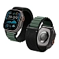 Ремешок Spigen WBF1 для Apple Watch 44 / 45 / 46 / 49mm нейлон чёрный, зелёный - 2