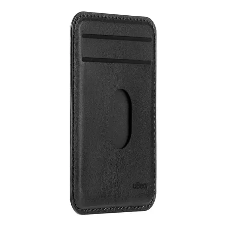 Кардхолдер uBear Split для Apple iPhone экокожа, чёрный - 3