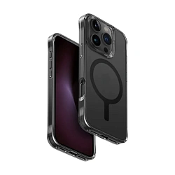 Клип-кейс (накладка) UNIQ Lifepro Xtreme MagSafe для Apple iPhone 16 Pro Max полиуретан, затемнённый