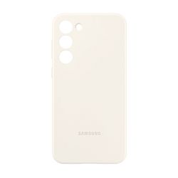 Клип-кейс (накладка) Samsung Silicone Case для Samsung Galaxy S23 Plus поликарбонат, силикон, бежевый хлопок