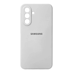 Клип-кейс (накладка) Silicone cover закрытый для Samsung Galaxy A37 силикон, белый
