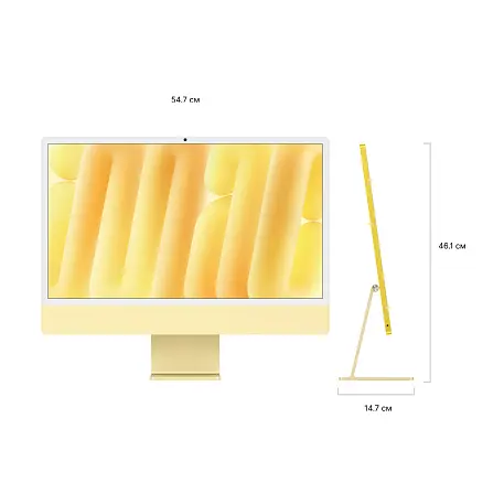 Моноблок Apple iMac 24" M4 (10-core GPU) 16 ГБ, 256 ГБ (Z1EK0009W), жёлтый - 4