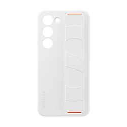 Клип-кейс (накладка) Samsung Silicone Grip Case для Samsung Galaxy S23 поликарбонат, силикон, белый