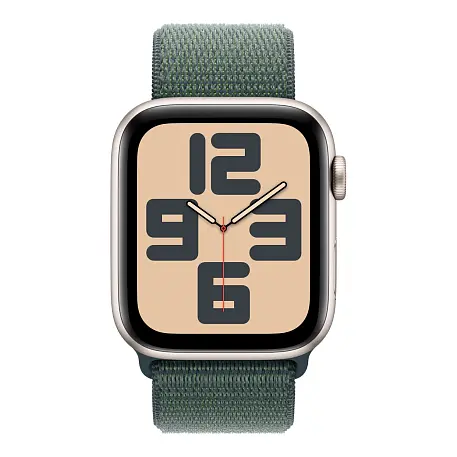Умные часы Apple Watch SE (2024) 44mm GPS Starlight Aluminium Case Lake Green Sport Loop One Size - 2
