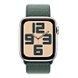 Умные часы Apple Watch SE (2024) 44mm GPS Starlight Aluminium Case Lake Green Sport Loop One Size - 2