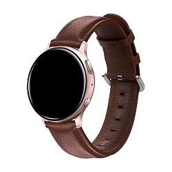 Ремешок для Samsung Watch 20mm кожа тёмно-коричневый