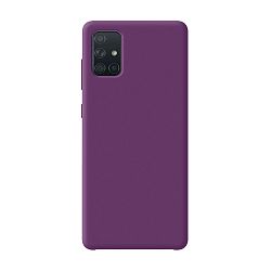 Клип-кейс (накладка) Silicone cover (без лого) для Samsung Galaxy A51 силикон, сливовый