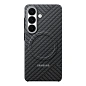 Клип-кейс (накладка) Samsung Carbon Magnet Case для Samsung Galaxy S26 арамидное волкно, алюминий, поликарбонат, тёмно-серый