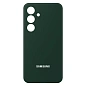Клип-кейс (накладка) Silicone cover закрытый для Samsung Galaxy A35 силикон, тёмно-зелёный