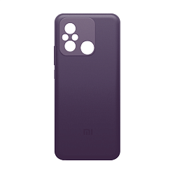 Клип-кейс (накладка) для Xiaomi Redmi 12C / Poco C55 пластик, силикон, тёмно-фиолетовый