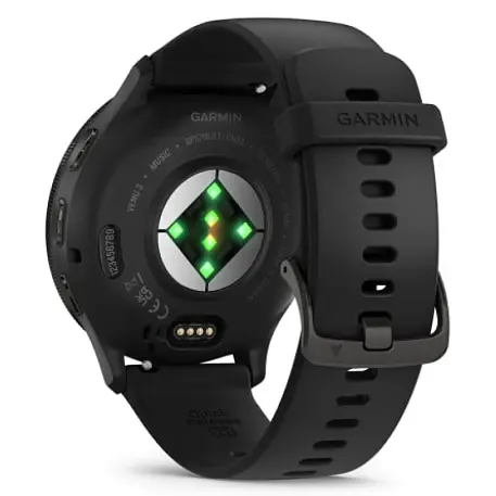Умные часы Garmin Venu 3 чёрный (чёрный ремешок) - 4
