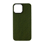 Клип-кейс (накладка) K-DOO Kevlar для Apple iPhone 13 кевлар, чёрно-зелёный (полоска)