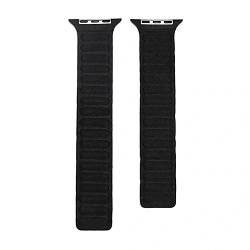 Магнитный браслет Wowen Link для Apple Watch 44 / 45 / 46 / 49mm текстиль чёрный