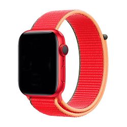 Спортивный браслет для Apple Watch 44 / 45 / 46 / 49mm нейлон красный