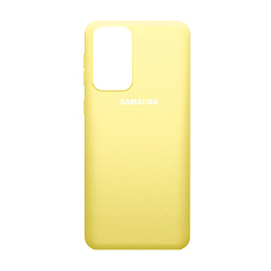 Клип-кейс (накладка) Silicone cover закрытый для Samsung Galaxy A23 силикон, жёлтый