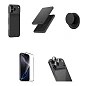 Набор аксессуаров WIWU Premium 5in1 Kevlar Kit для Apple iPhone 17 Pro Max чёрно-серый (полоска)