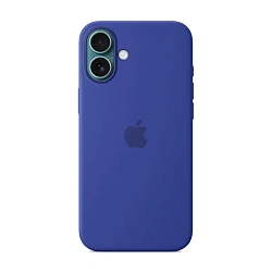 Клип-кейс (накладка) Silicone Case MagSafe для Apple iPhone 16 Plus силикон, ультрамарин