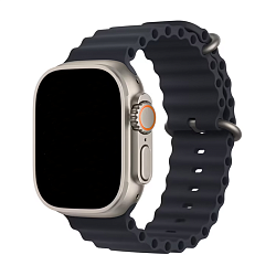 Ремешок Apple Ocean Band для Apple Watch 44 / 45 / 46 / 49mm фторэластомер Midnight