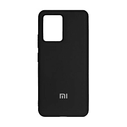 Клип-кейс (накладка) Silicone cover закрытый для Xiaomi Redmi Note 12 Pro 4G силикон, чёрный